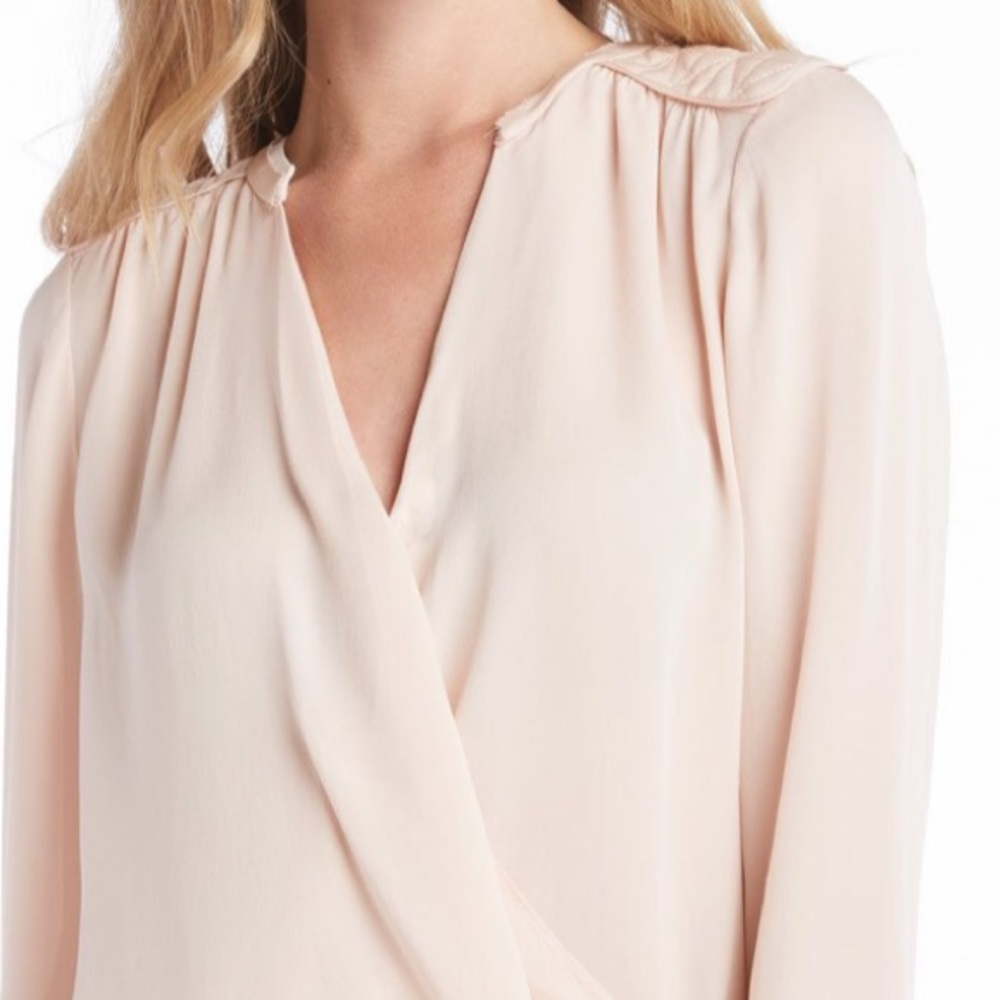 ✨HPx2!✨NWT Rebecca Taylor Pink Silk Top - Picture 2 of 7